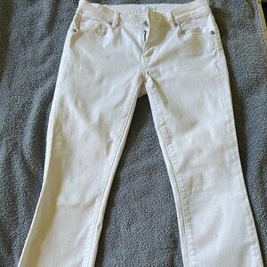 LOFT white cropped pant - Size 0